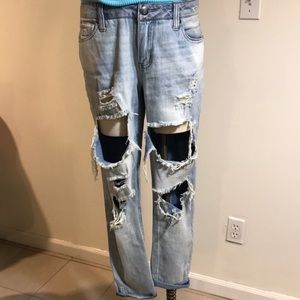 Seven Girlfriend Ripped Jeans